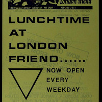 Lunch Time at London Friend